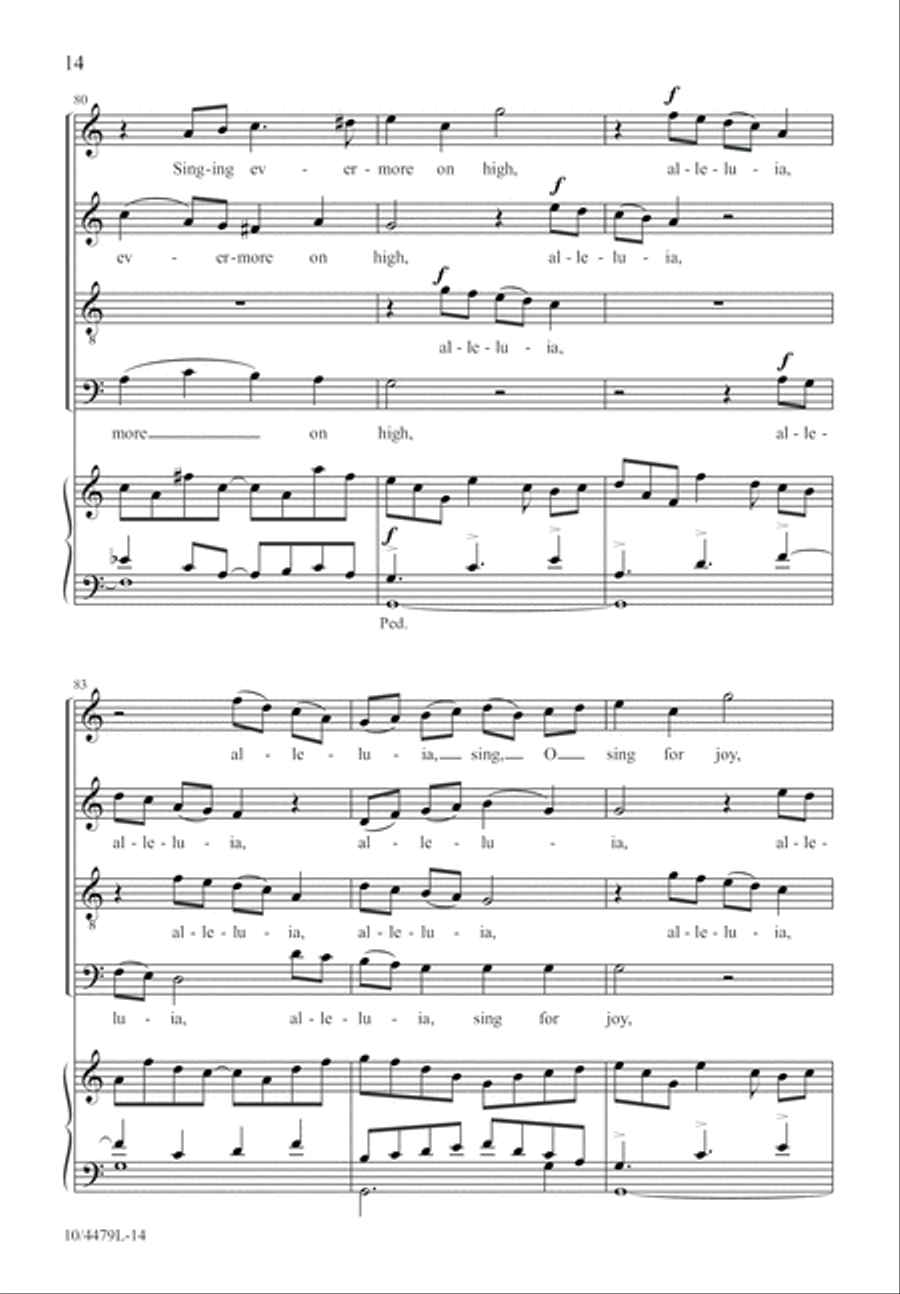 Sing for Joy, Alleluia! 4-Part scores gallery preview page 15