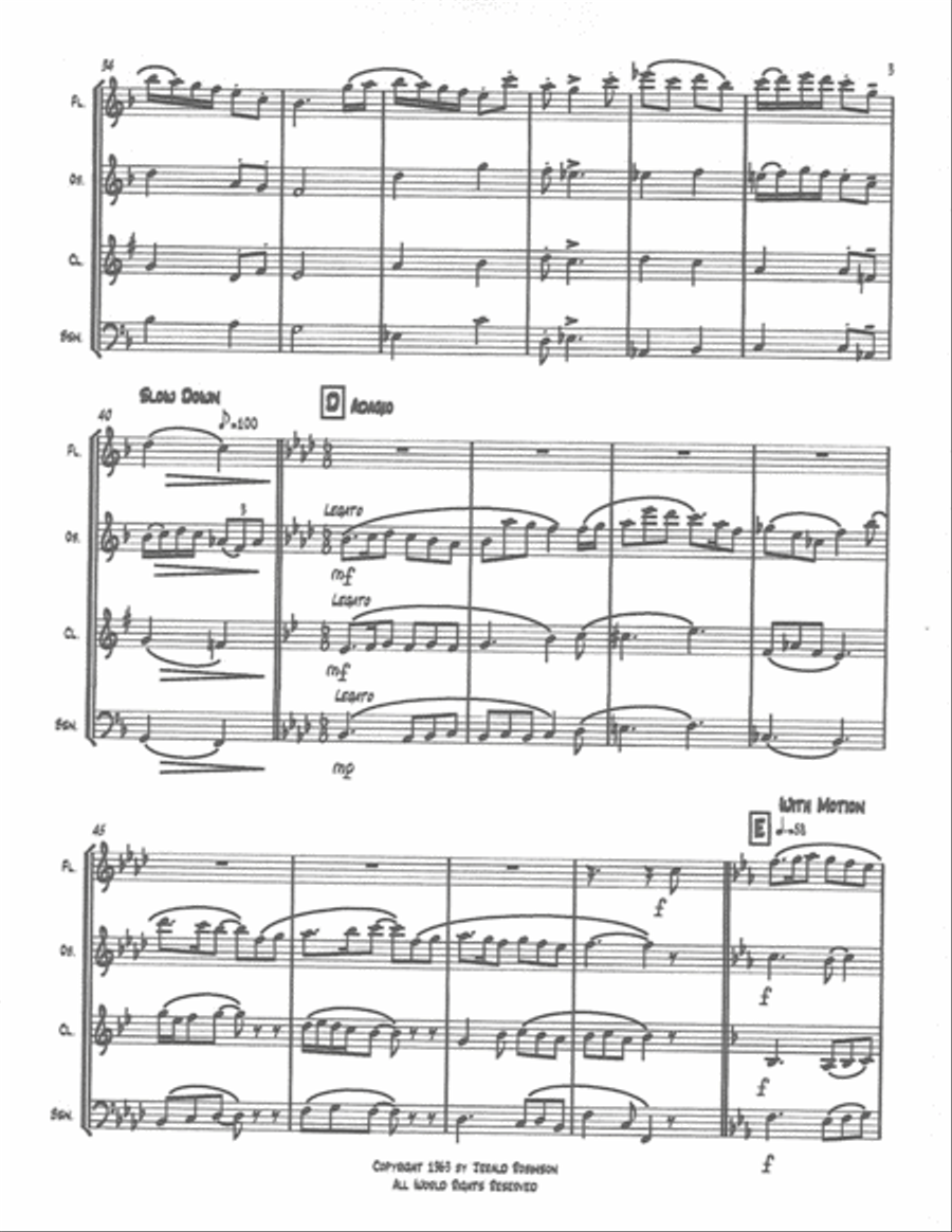 Irish Impressions Woodwind Quartet scores gallery preview page 6