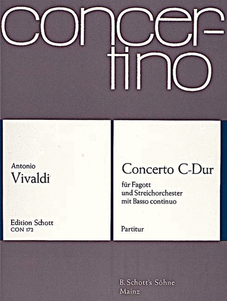 Bassoon Concerto Pv 45 Score