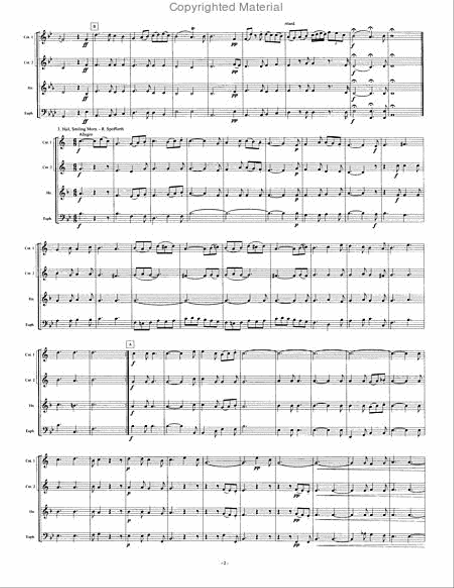 8 Brass Quartets Brass Quartet scores gallery preview page 3