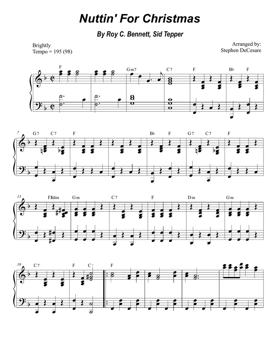 Nuttin' For Christmas Trumpet Duet scores gallery preview page 6