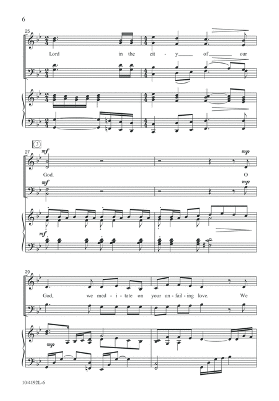 How Great Is the Lord 4-Part scores gallery preview page 6