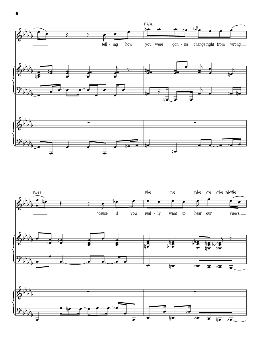 You Haven't Done Nothin' Piano scores gallery preview page 6
