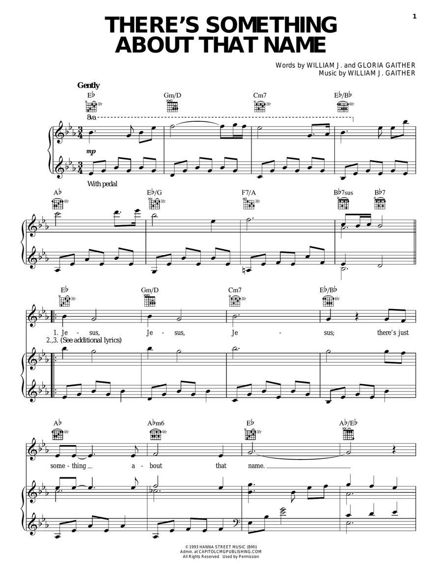 There's Something About That Name Guitar scores gallery preview page 1