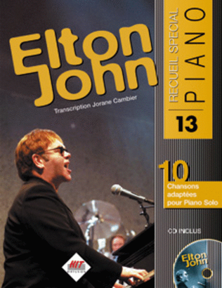 Book cover for Spécial Piano N°13, Elton JOHN