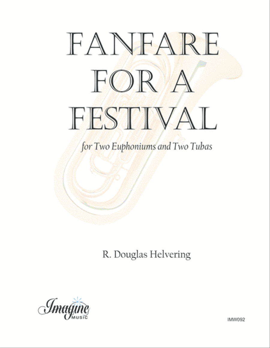 Fanfare for a Festival Fanfare for a Festival Euphonium scores gallery preview page 1