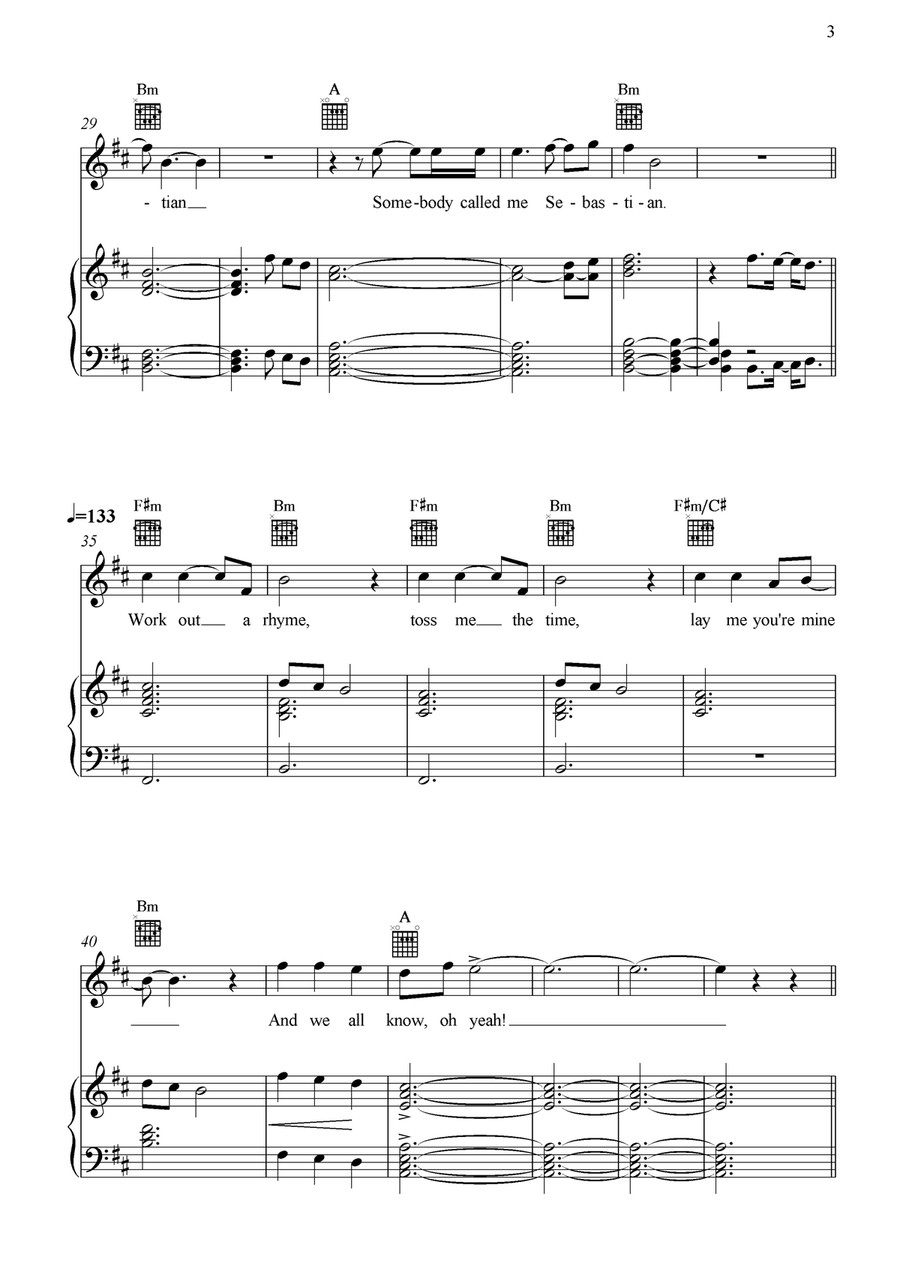 Sebastian Piano, Vocal scores gallery preview page 4
