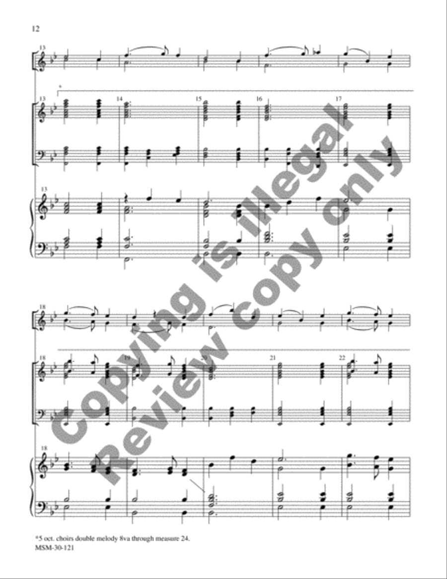 Flexible Hymn Accompaniments for Handbells, Set 1 Choir scores gallery preview page 25