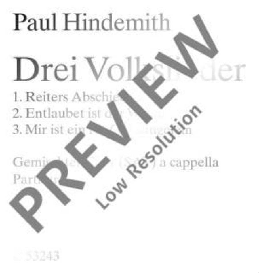 Drei Volkslieder SAT scores gallery preview page 2