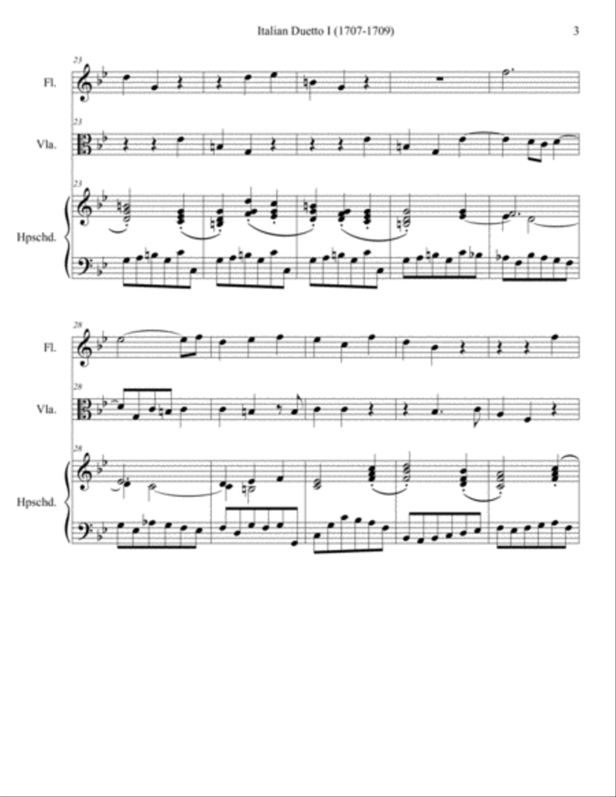 Italian Duetto 1 Small Ensemble scores gallery preview page 3