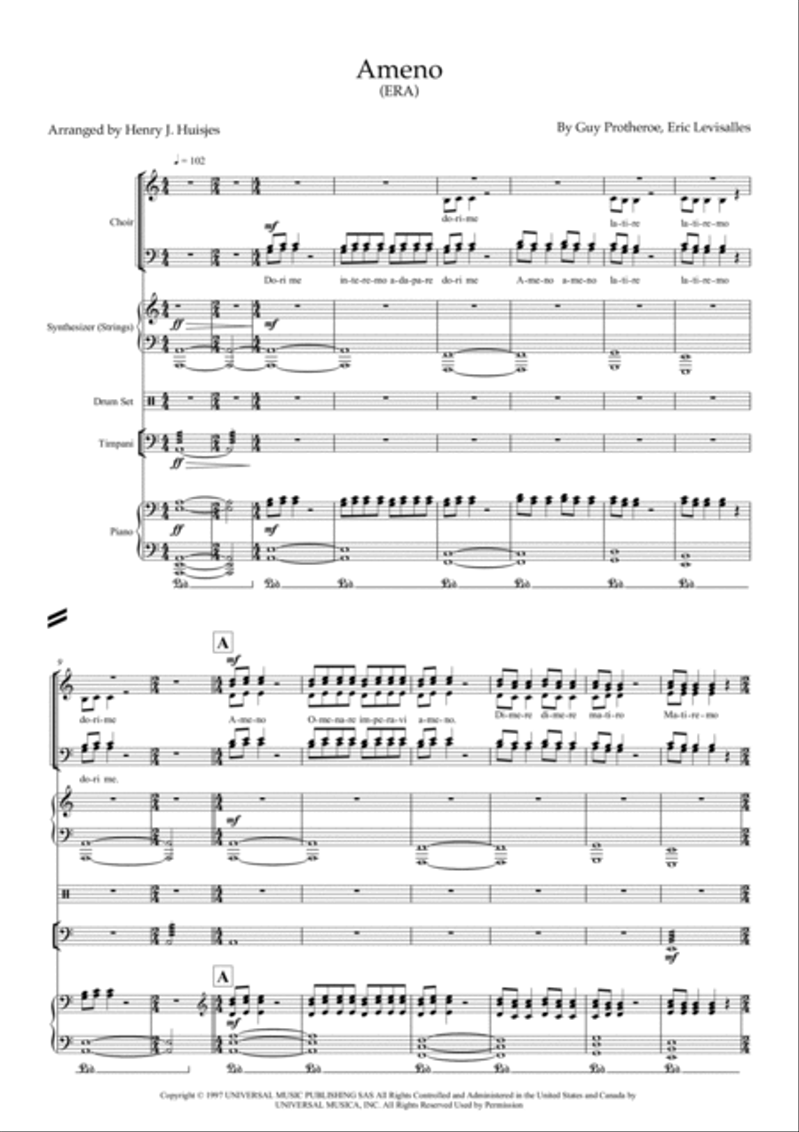 Ameno Ameno 4-Part scores gallery preview page 2