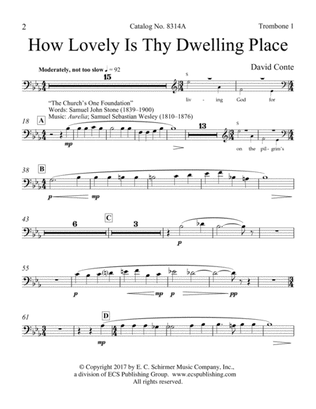 How Lovely Is Thy Dwelling Place (Downloadable Brass Quartet Parts)