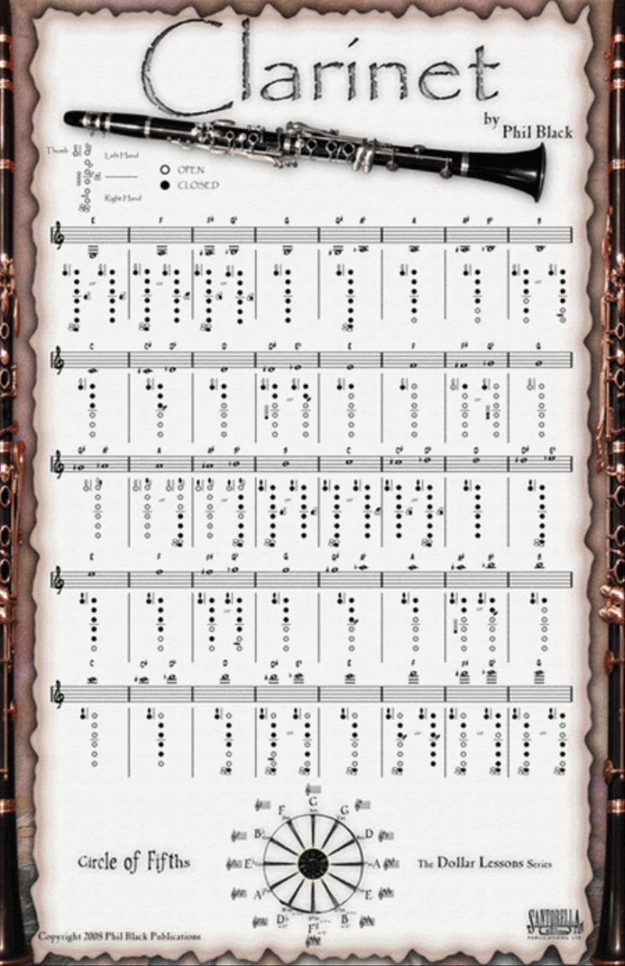 Poster Clarinet 43X28Cm Clarinet scores gallery preview page 1