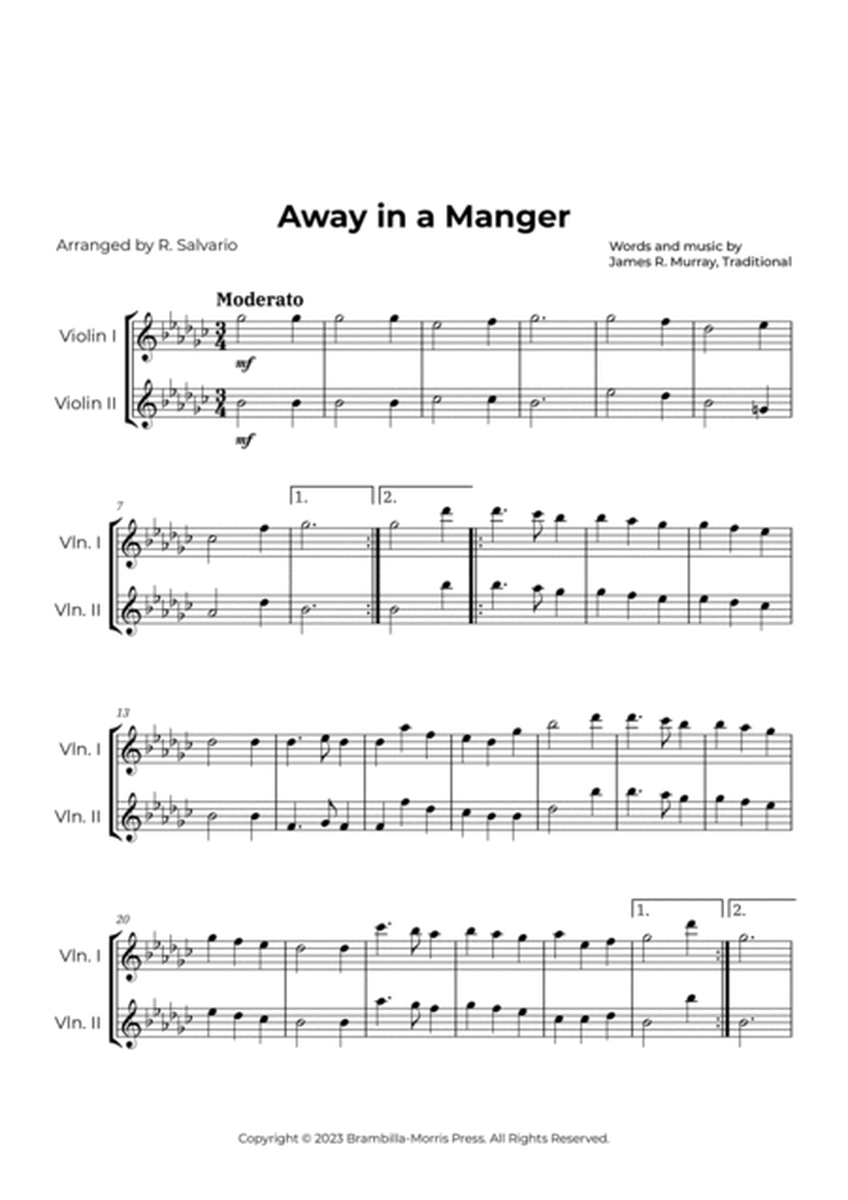 Away in a Manger (Key of G-Flat Major) image number null