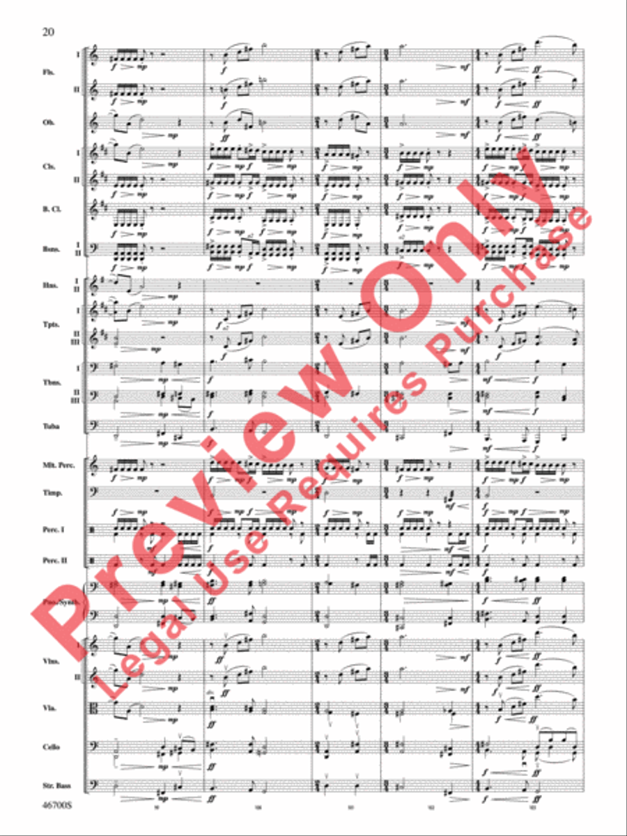 Wonder Woman -- From the Warner Bros. Soundtrack Full Orchestra scores gallery preview page 21
