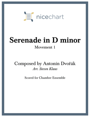 Book cover for Serenade in D Minor, 1st Movement (Score & Parts)