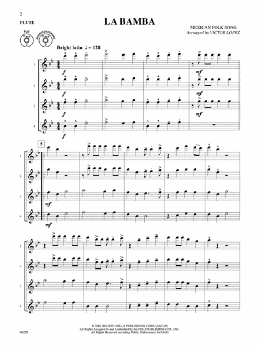 Flex-Ability Pops -- Solo-Duet-Trio-Quartet with Optional Accompaniment Small Ensemble scores gallery preview page 2