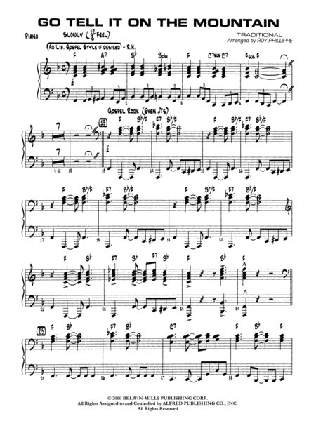 Go Tell It on the Mountain: Piano Accompaniment