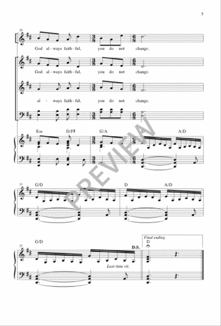 Fresh as the Morning 4-Part scores gallery preview page 5