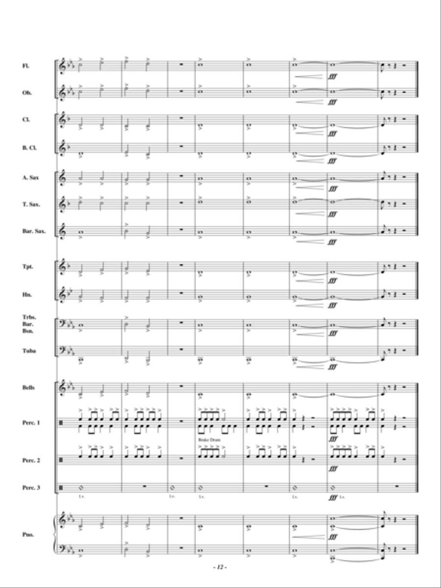 Defeating the Giant Defeating the Giant Concert Band scores gallery preview page 11