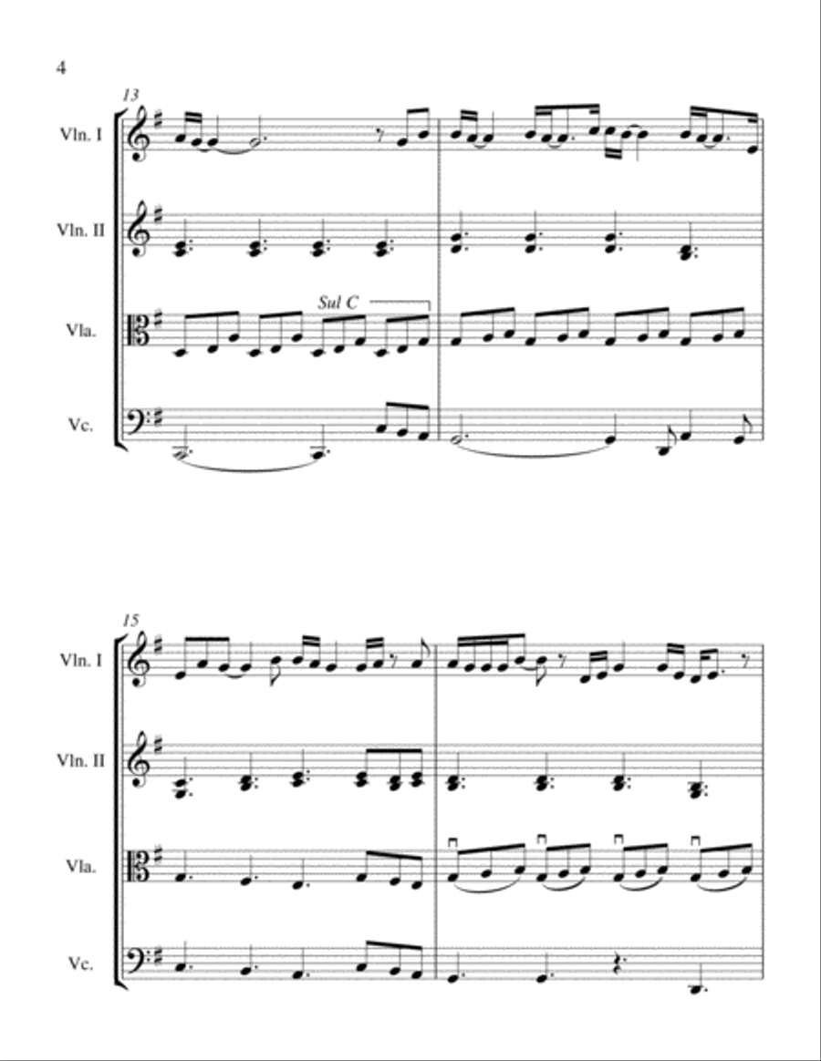 1+1 String Quartet scores gallery preview page 6
