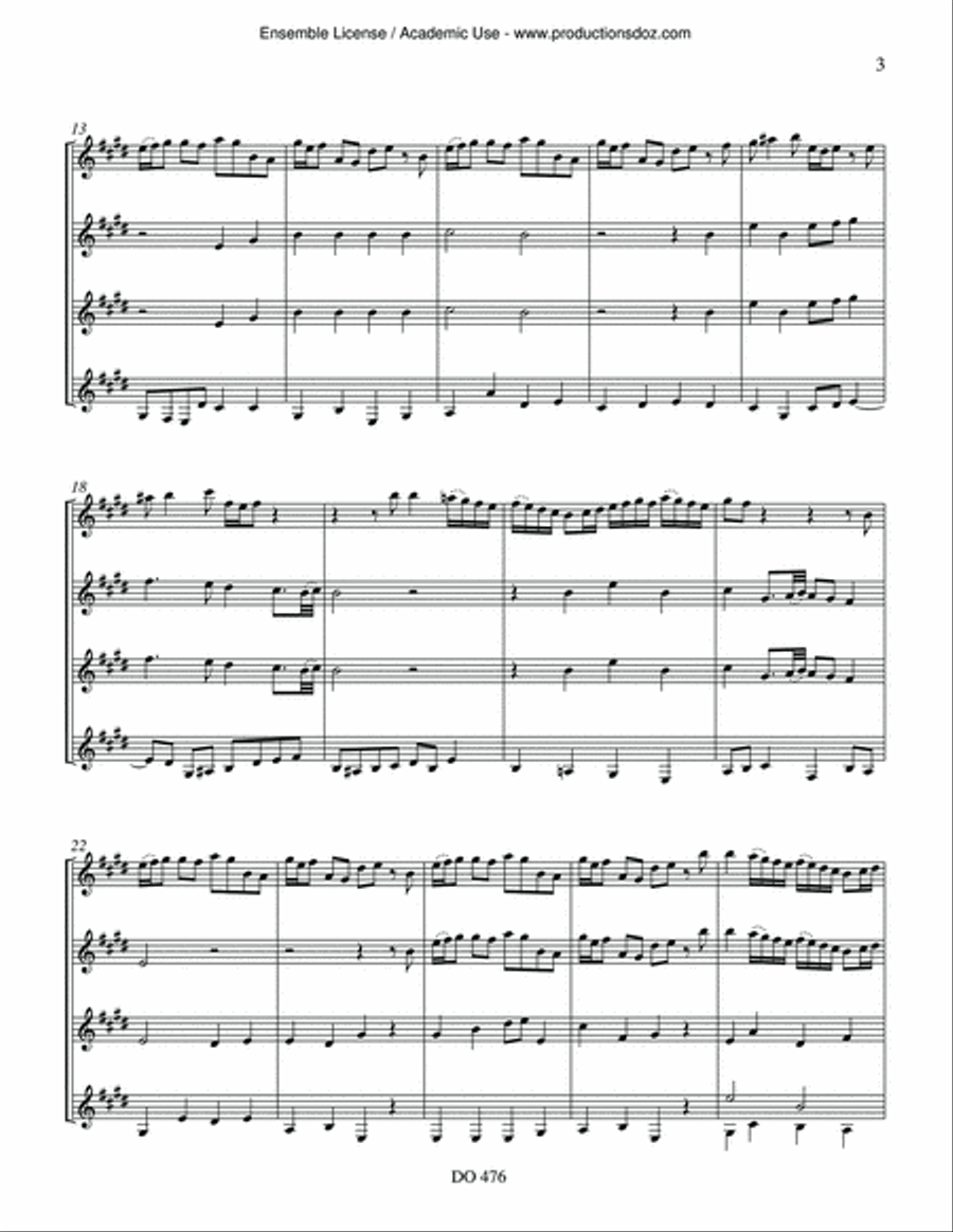 Sleepers Awake & Choral Guitar Ensemble scores gallery preview page 3