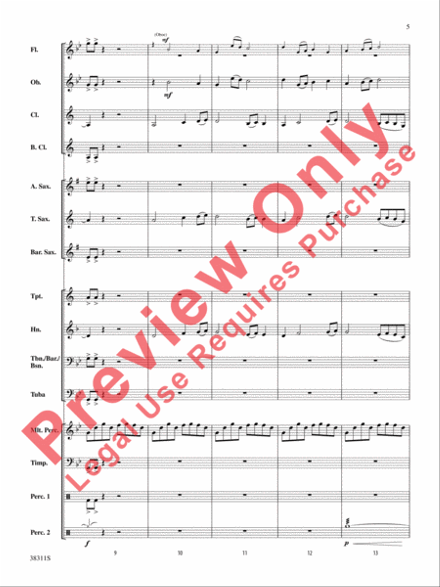 Winds of the Orient Concert Band scores gallery preview page 5
