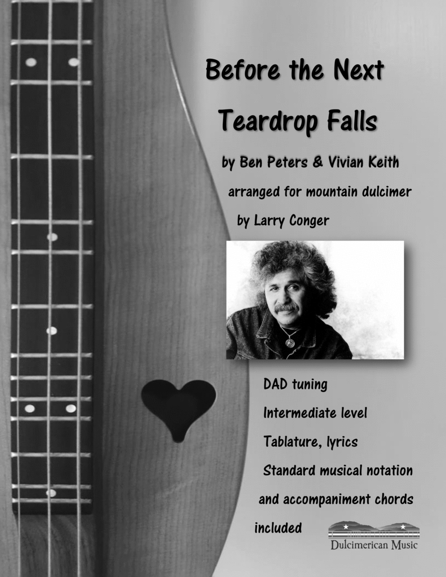 Before The Next Teardrop Falls Dulcimer scores gallery preview page 1