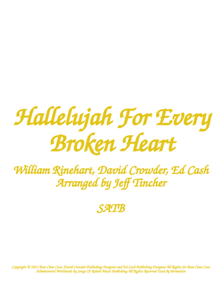 Book cover for Hallelujah For Every Broken Heart