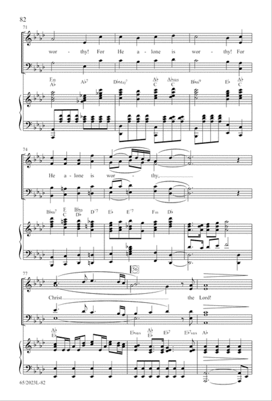 Child of Hope 4-Part scores gallery preview page 83