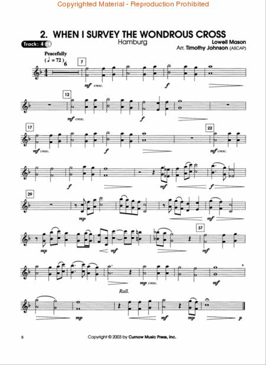 Easy Great Hymns Oboe scores gallery preview page 2