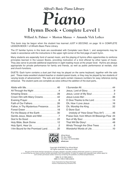 Alfred's Basic Piano Library Hymn Book Complete