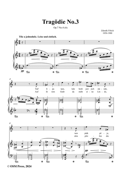 Fibich-Tragödie No.3(Tragédie),in C Major ,Op.7 No.4(III)