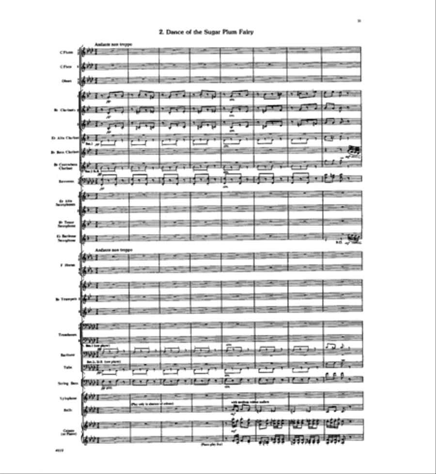 Selections from the Nutcracker Suite Concert Band scores gallery preview page 9