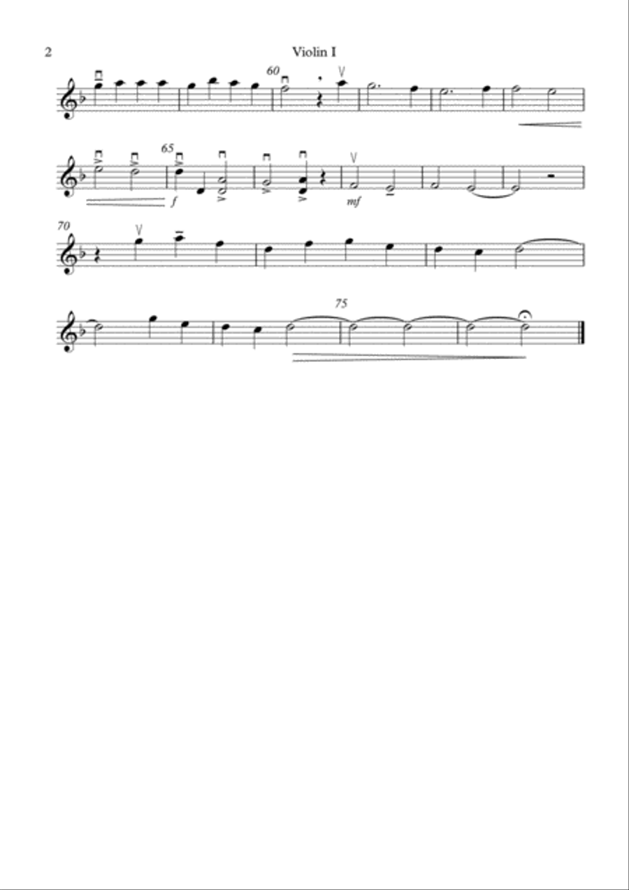 O COME EMMANUEL FOR THREE VIOLINS AND CELLO String Quartet scores gallery preview page 4