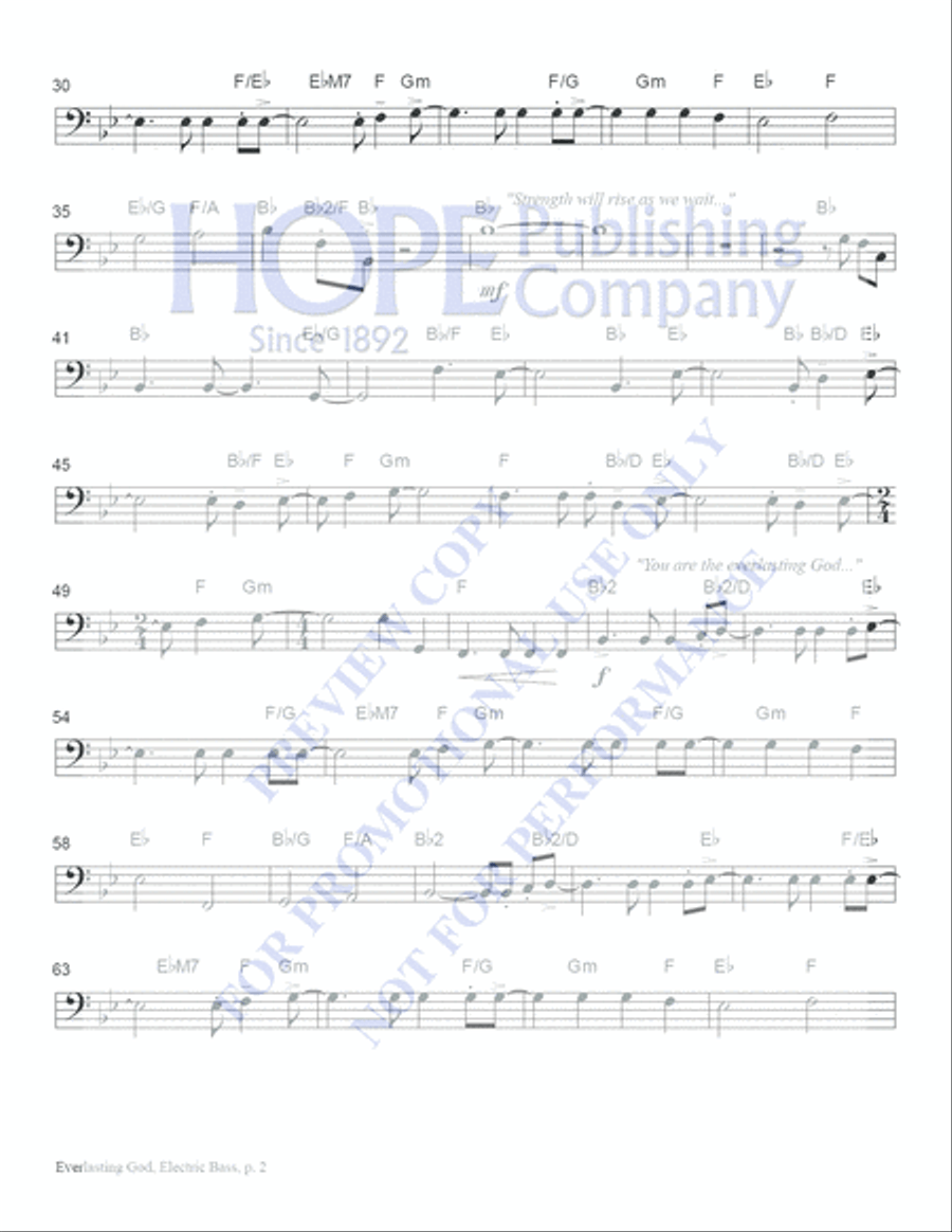 Everlasting God Choir scores gallery preview page 5
