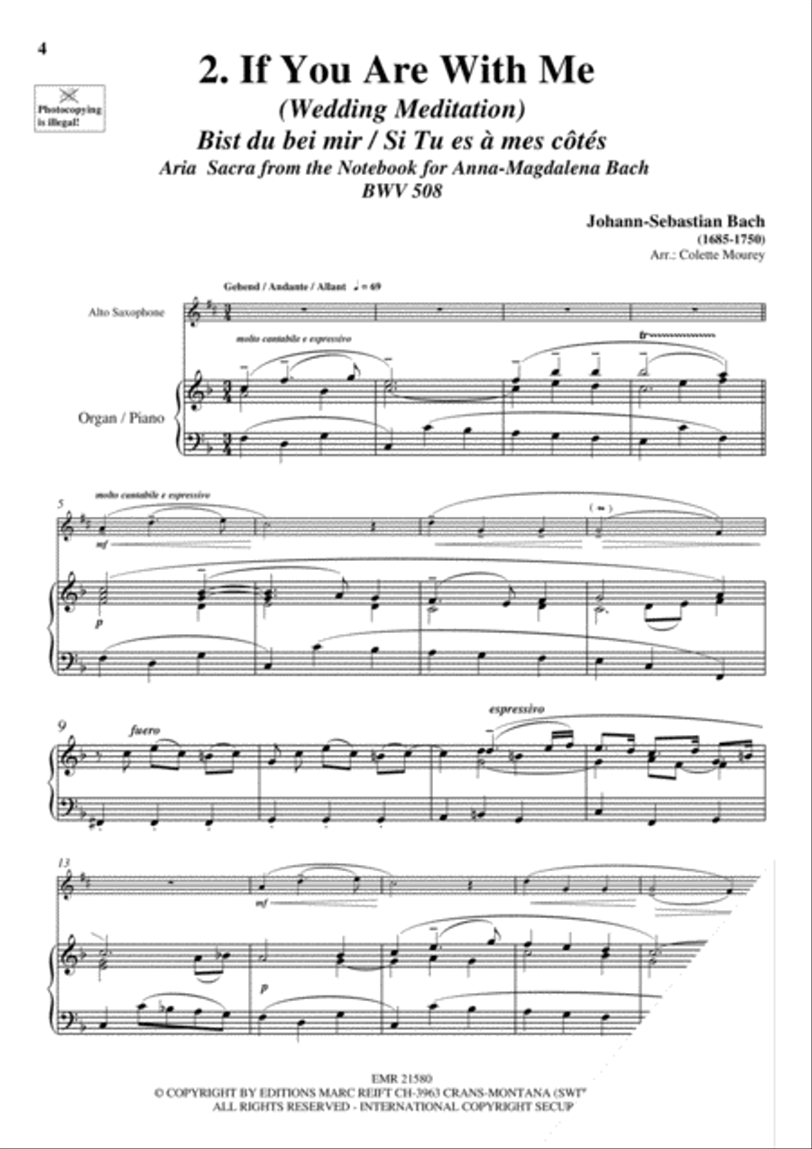 20 Greatest Wedding Solos Alto Saxophone scores gallery preview page 4