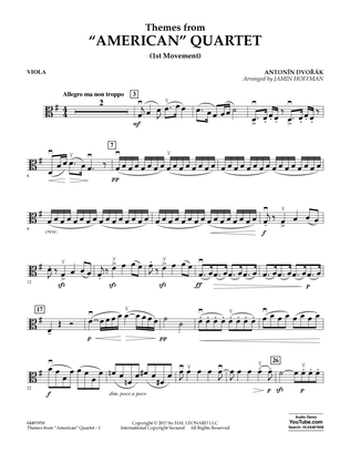 Themes from American Quartet, Movement 1 - Viola