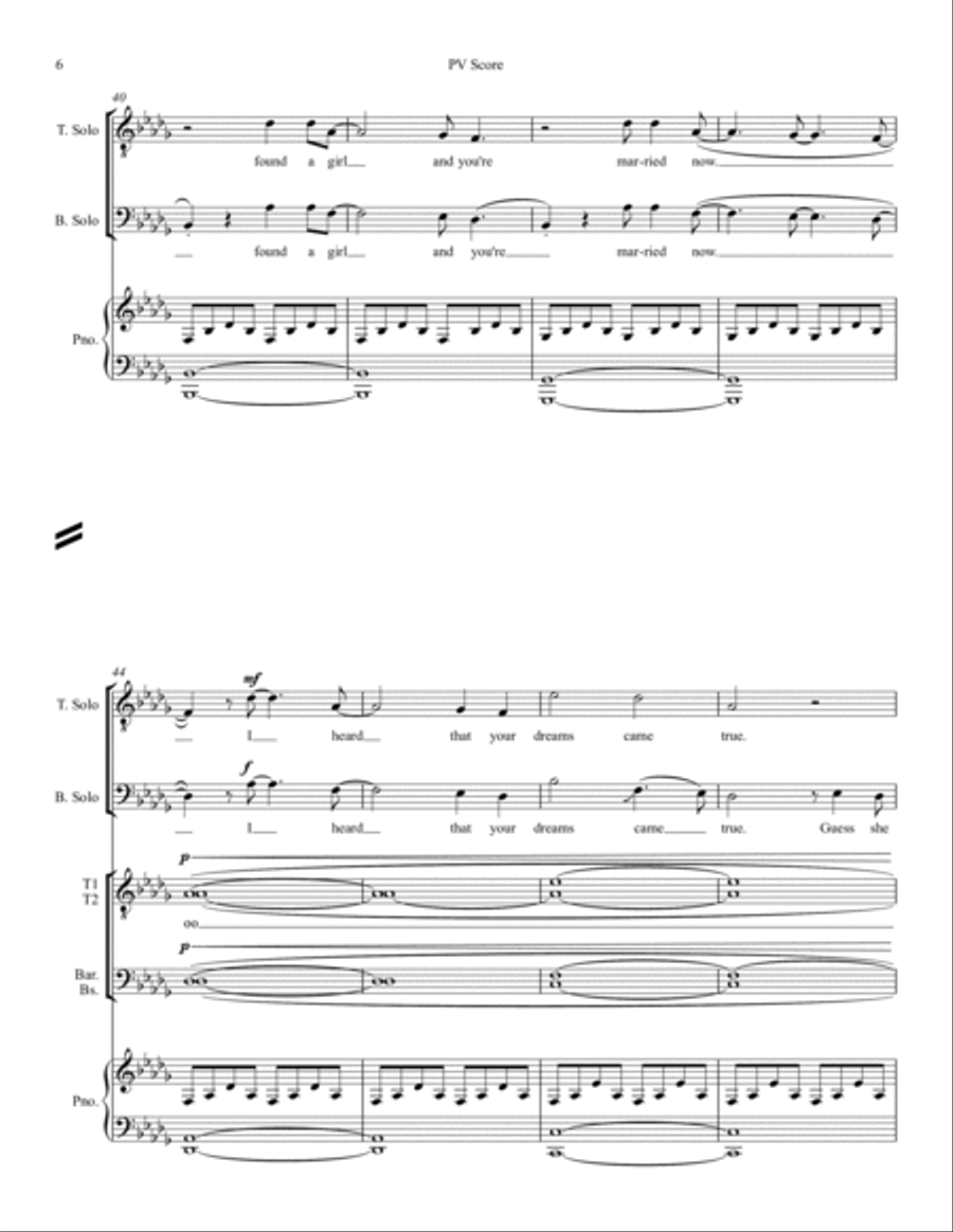 Rumour Has It TTBB scores gallery preview page 6