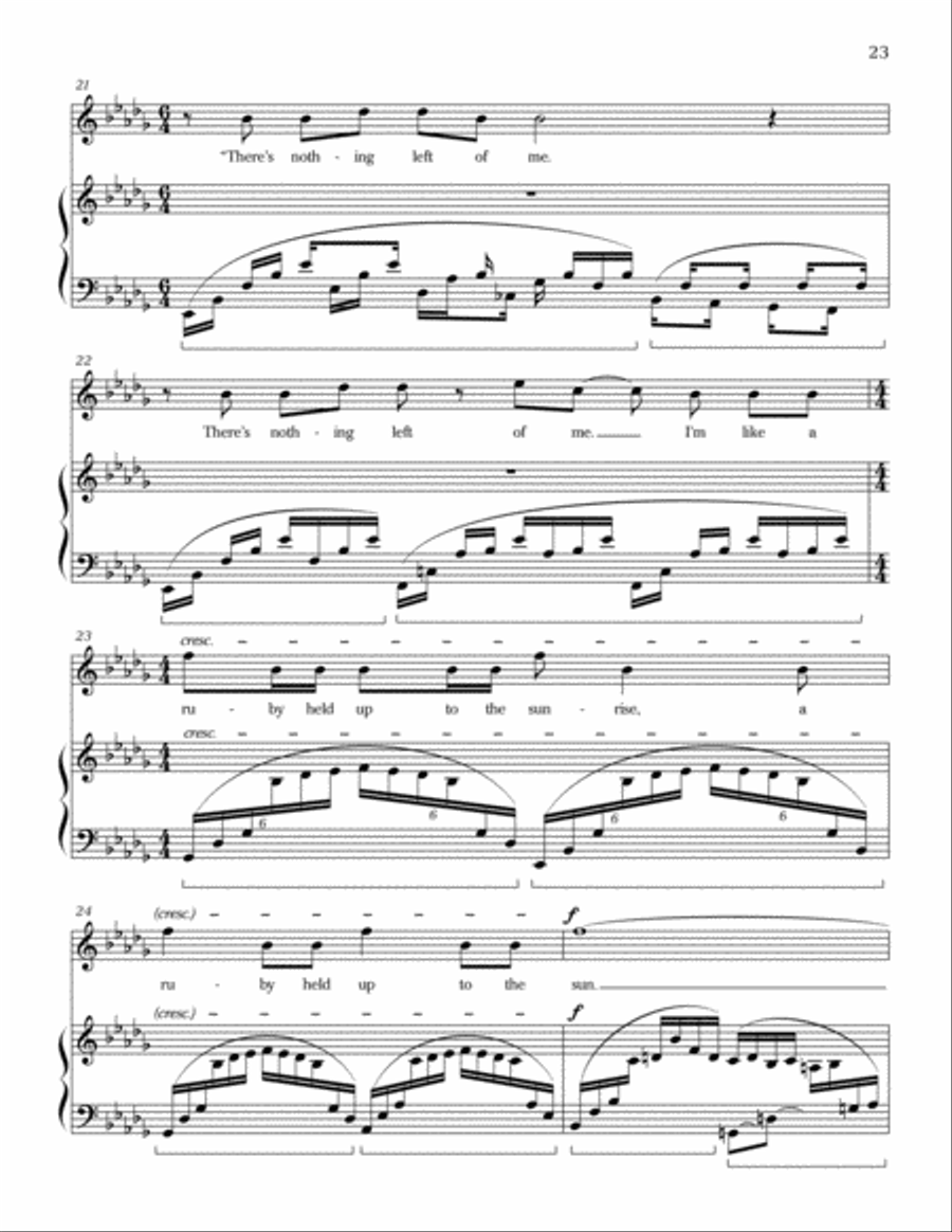 The Sunrise Ruby High Voice scores gallery preview page 3