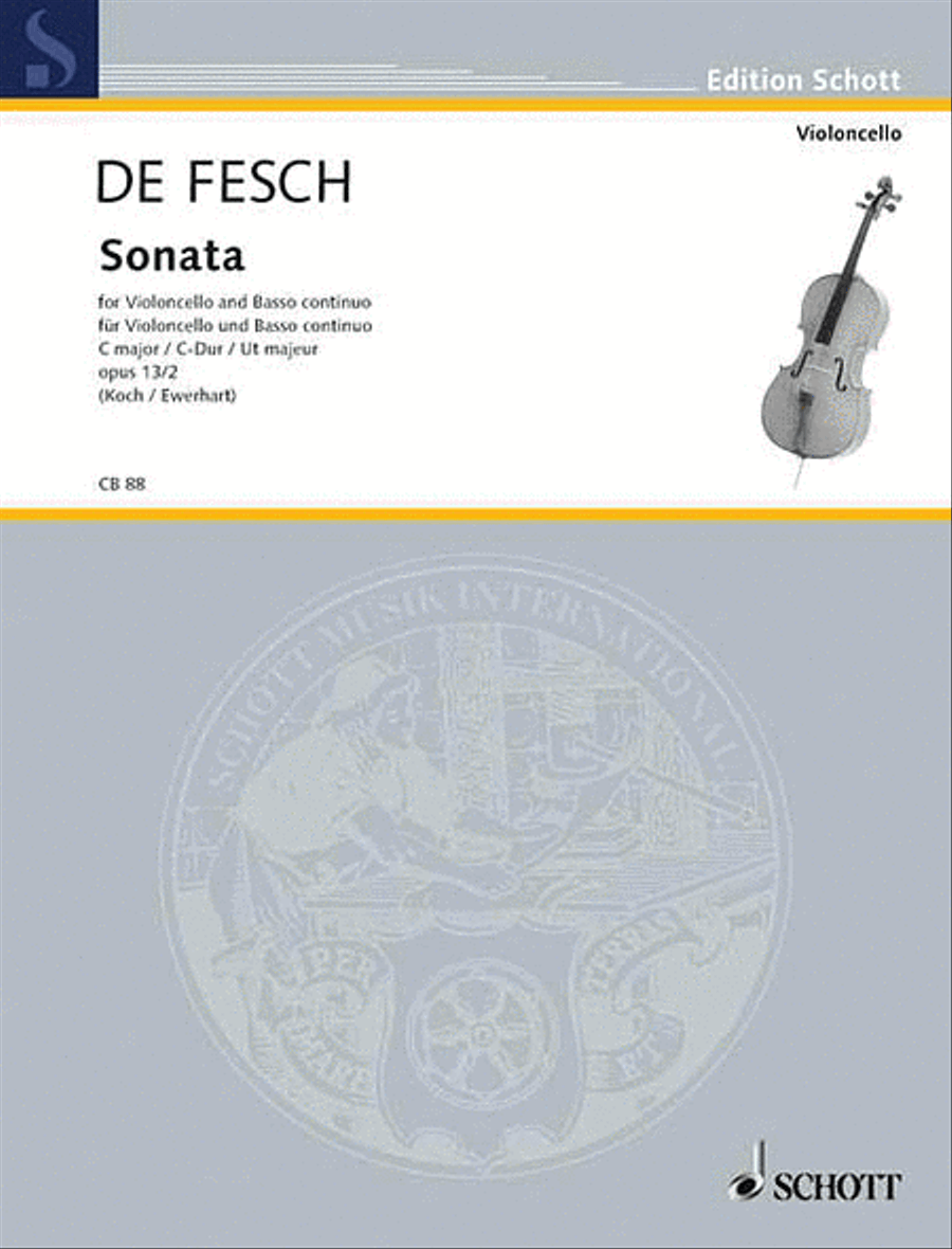 Cello Sonata Op. 13/2 C Major Cello Solo scores gallery preview page 1