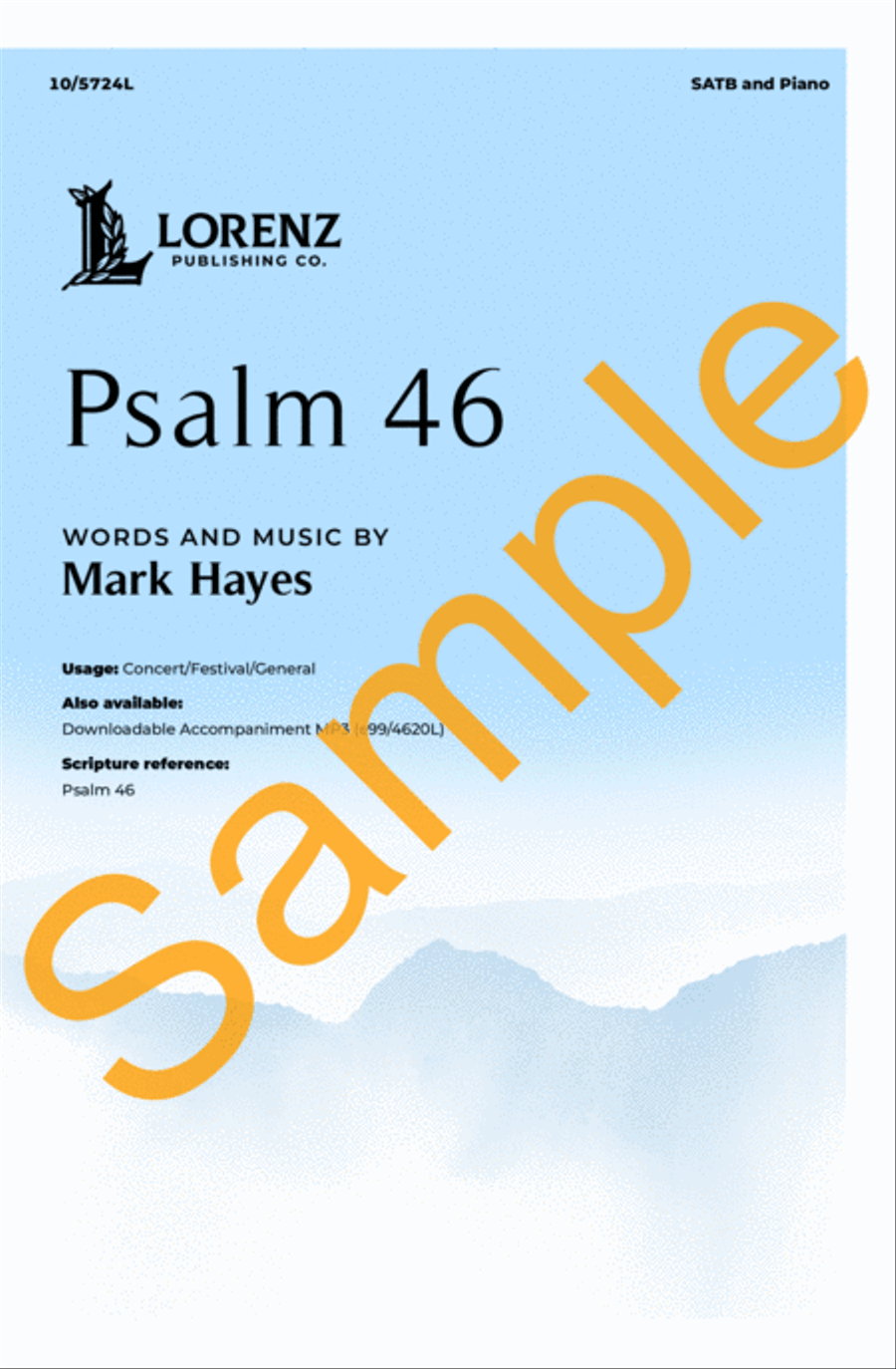 Psalm 46 4-Part scores gallery preview page 2