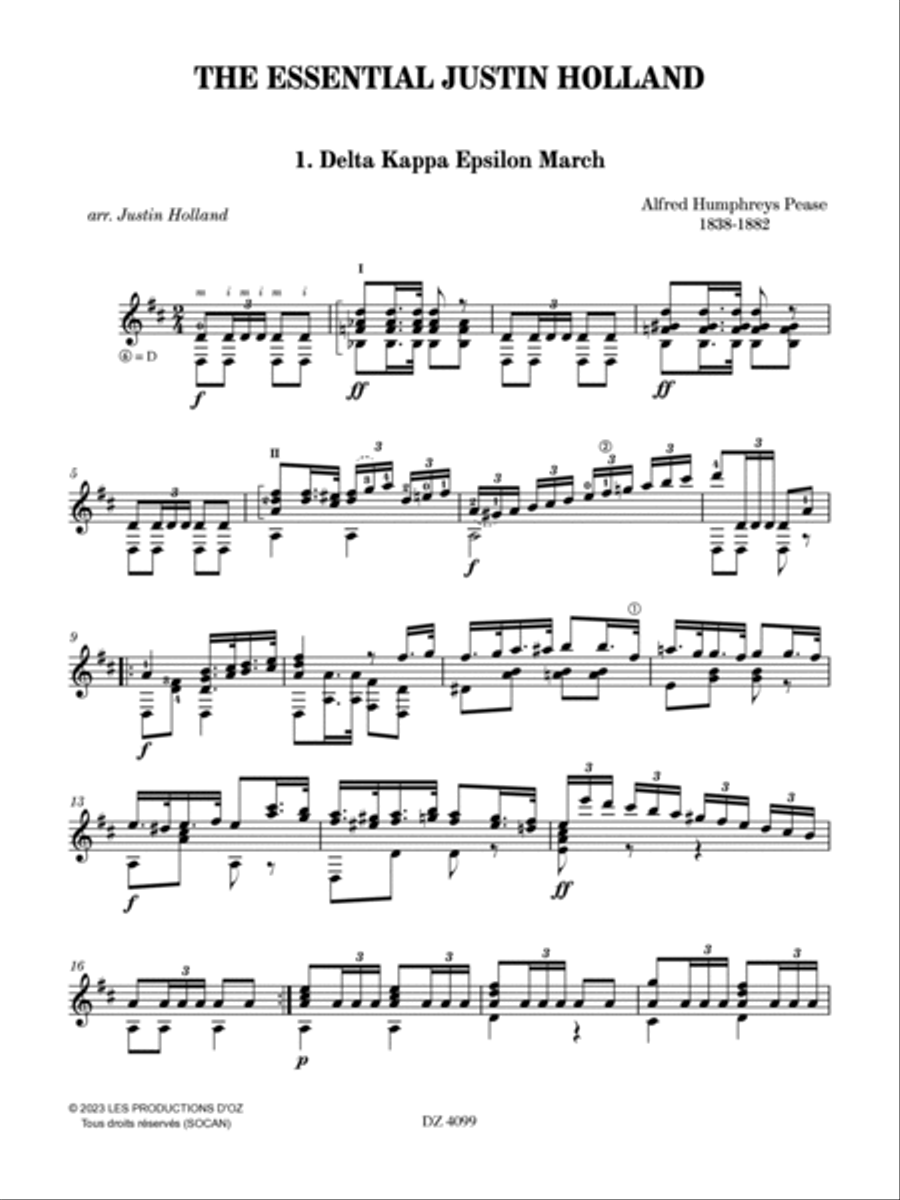The Essential Justin Holland Classical Guitar scores gallery preview page 3