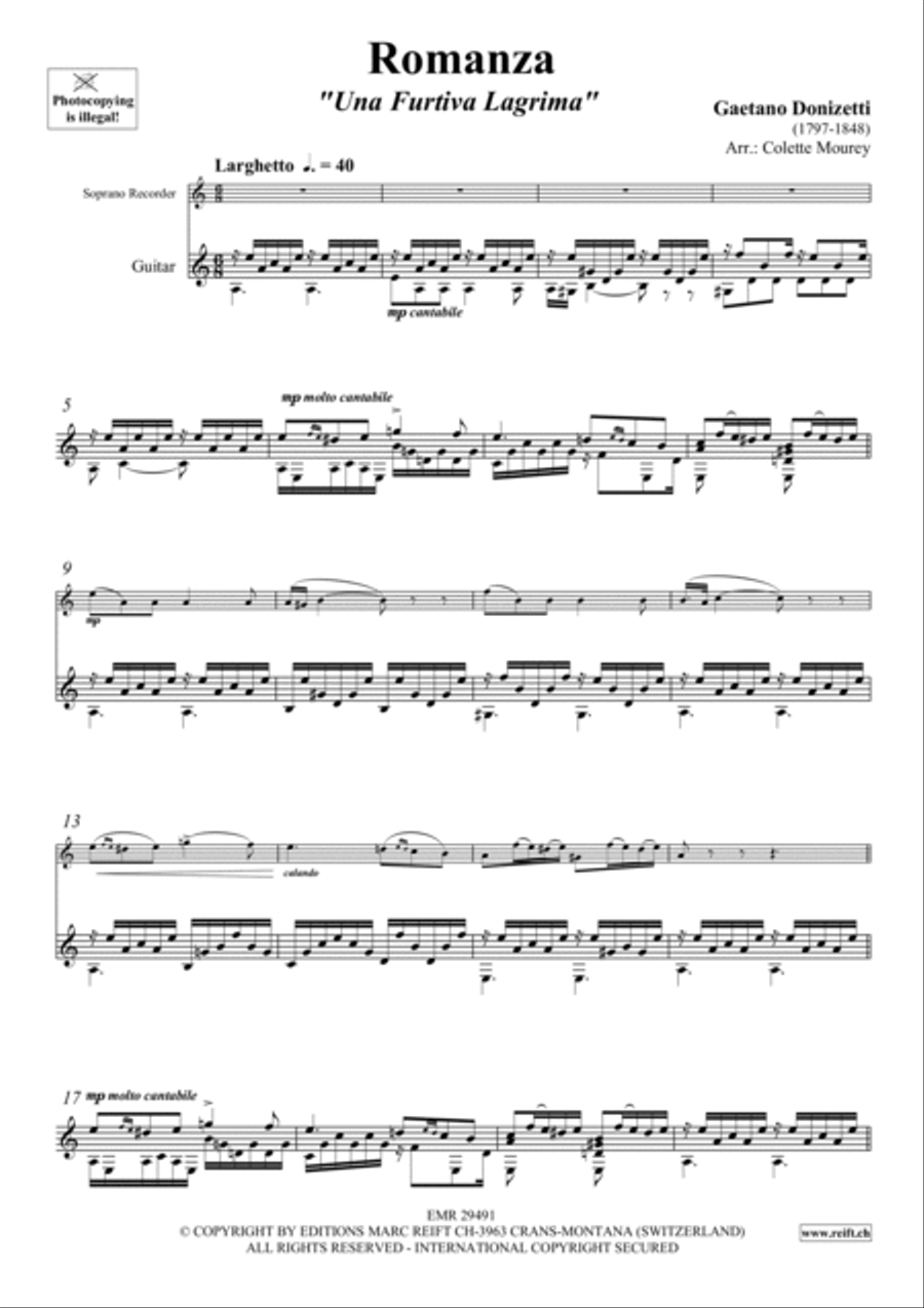 Romanza Romanza Soprano Recorder scores gallery preview page 3