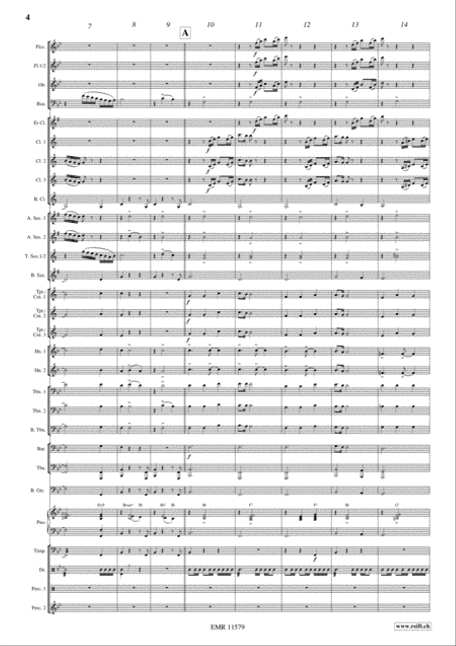 Flight To Italy Concert Band scores gallery preview page 5