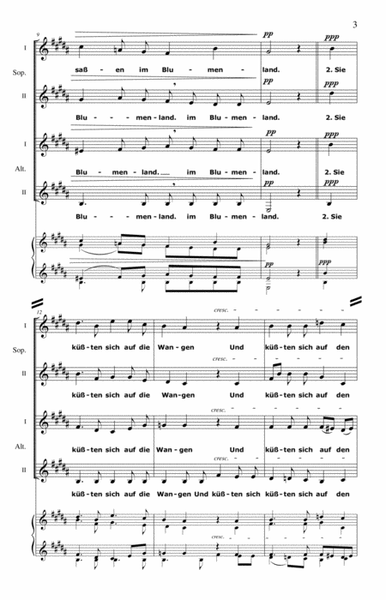 Schenker - Der Traum, op. 8, no. 3 for Women's Chorus a cappella