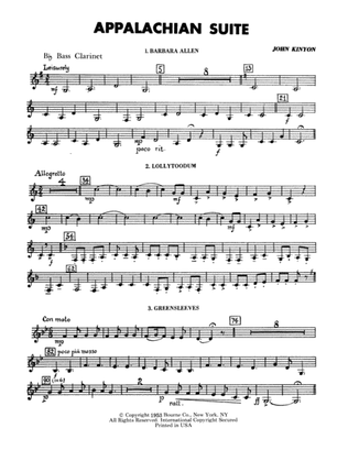 Appalachian Suite - Bb Bass Clarinet