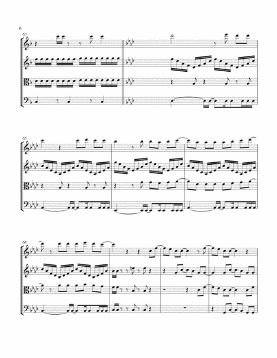 Blessed String Quartet scores gallery preview page 6
