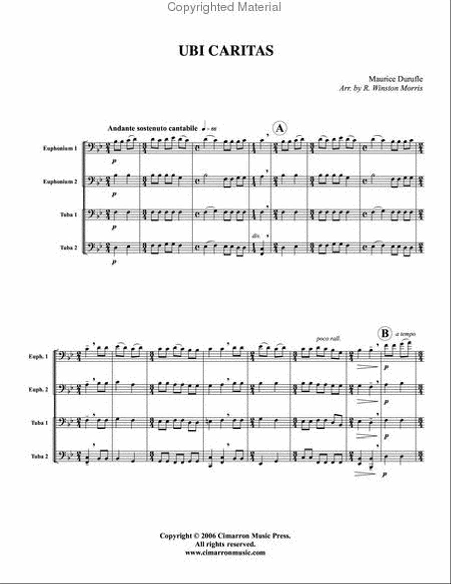 Ubi Caritas EETT scores gallery preview page 2