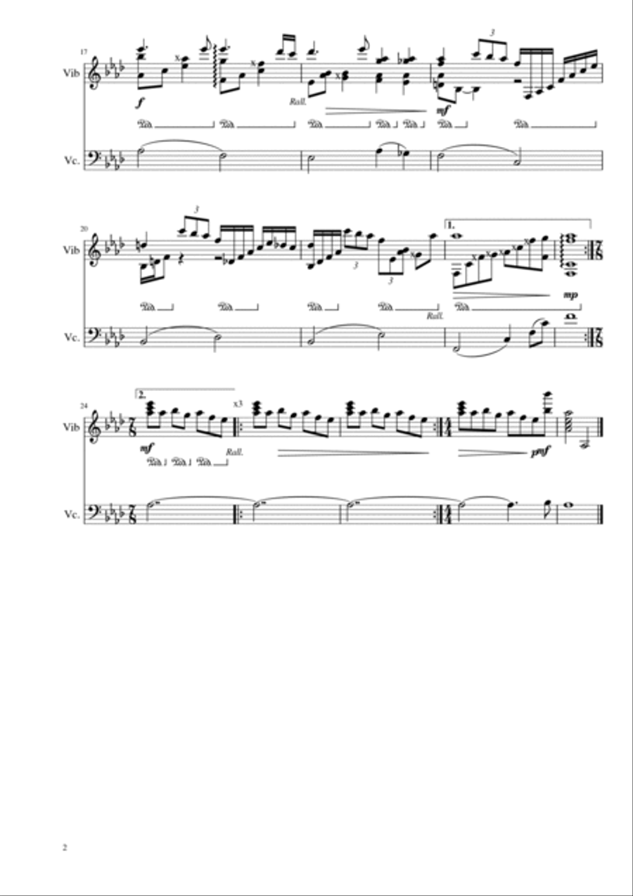 Letter From Home Cello scores gallery preview page 2